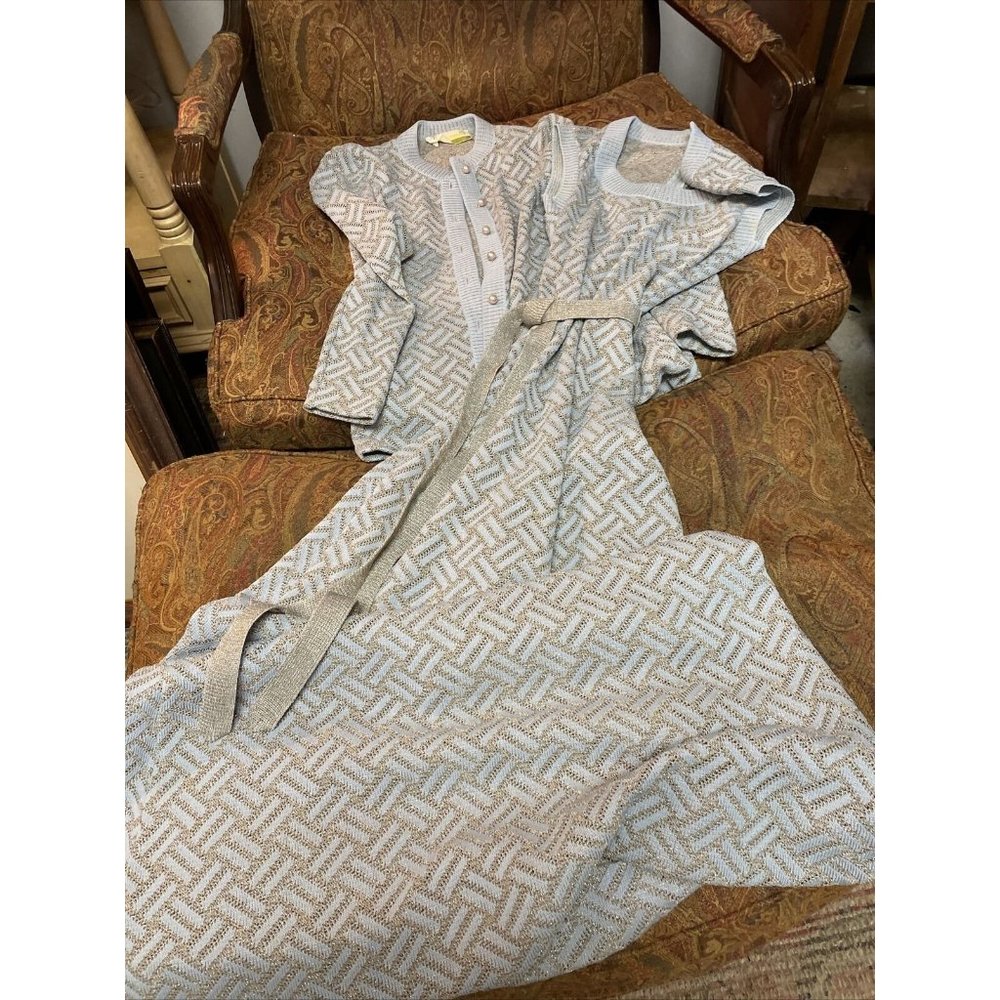 Tannel Knits Vintage Two Piece Sweater and Dress Size 8